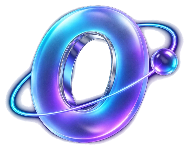 OmniPresence glass orbit logo mark